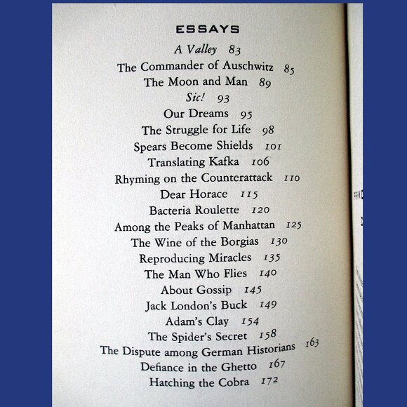 Book - The Mirror Maker: Stories and Essays, by Primo Levi - Picture 12 of 14